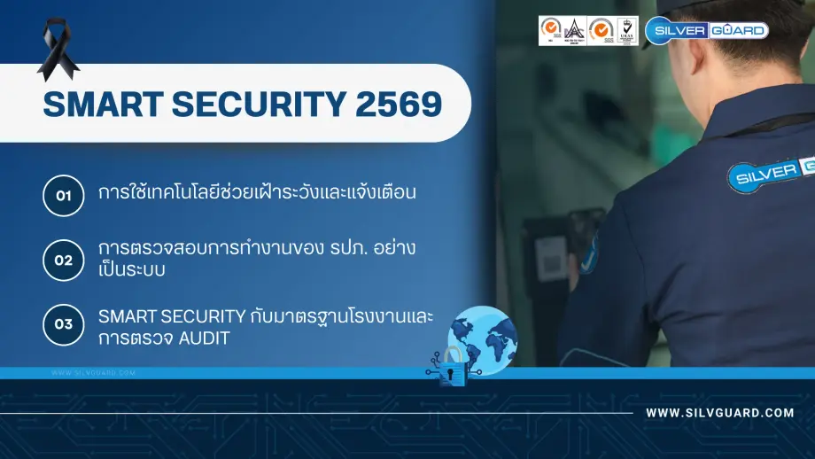 เทรนด์smart security 2569 ระบบรักษาความปลอดภัยที่ใช้เทคโนโลยีเข้ามาช่วยสนับสนุน