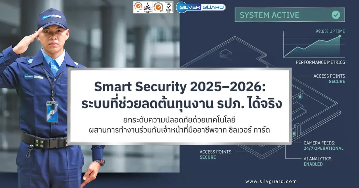 Smart Security 2025–2026 ระบบที่ช่วยลดต้นทุนงาน รปภ.ได้จริง