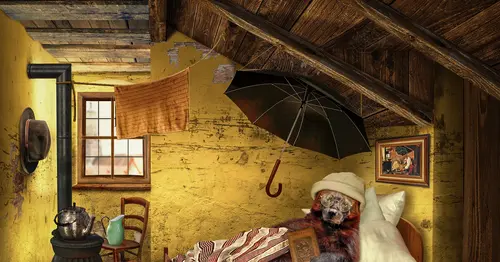 ฝ้าเพดานเฉียงลงมากดทับ "เตียงนอน" แก้ไขยังไงให้ถูกหลักฮวงจุ้ย  