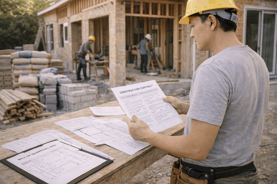 ขอบเขตหน้าที่และความรับผิดชอบผู้รับเหมา