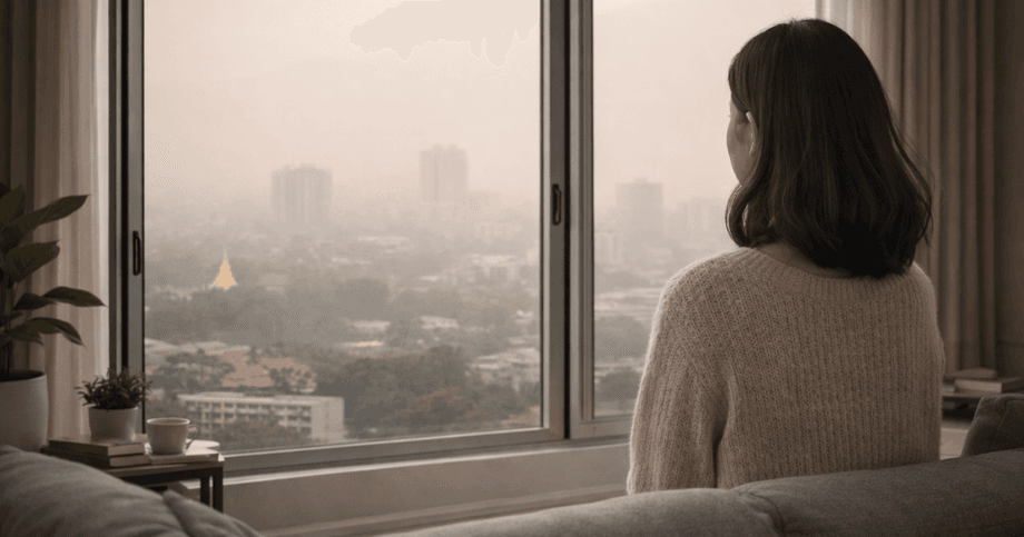 กลิ่นควันหรือกลิ่นเผาไหม้เข้ามาโดยไม่ตั้งใจ