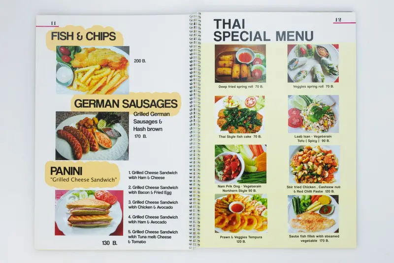 ลานนาการพิมพ์เชียงใหม่รับผลิตและออกแบบเมนูอาหาร ผลิตรวดเร็ว ไม่มีจำนวนขั้นต่ำ