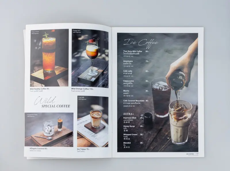 ลานนาการพิมพ์เชียงใหม่รับผลิตและออกแบบเมนูอาหาร ผลิตรวดเร็ว ไม่มีจำนวนขั้นต่ำ