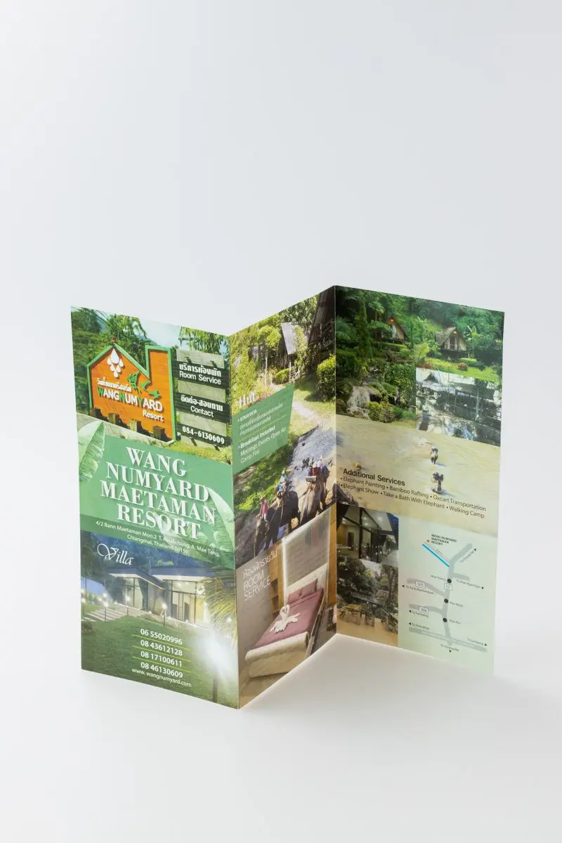 ลานนาการพิมพ์เชียงใหม่รับผลิตและออกแบบแผ่นพับ ผลิตรวดเร็ว ไม่มีจำนวนขั้นต่ำ