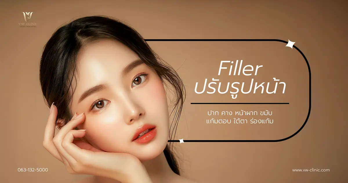 ฉีดฟิลเลอร์ปรับรูปหน้า ราคาเท่าไหร่? ปรับหน้าเรียว เติมเต็มใบหน้า เห็นผลทันที ไม่ต้องผ่าตัด