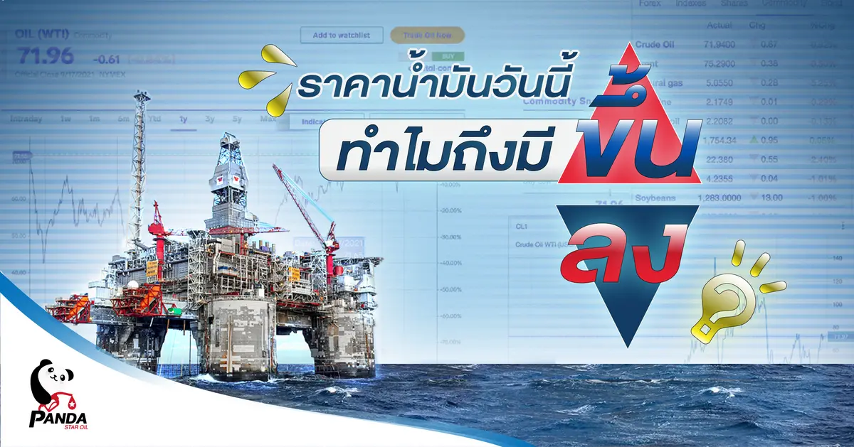 ราคาน้ำมันวันนี้ ทำไมถึงมี ขึ้น และ ลง?