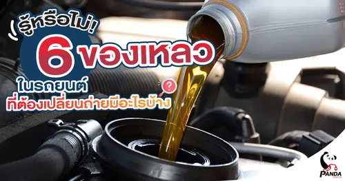 รู้หรือไม่! 6 ของเหลวในรถยนต์ที่ต้องเปลี่ยนถ่ายมีอะไรบ้าง?