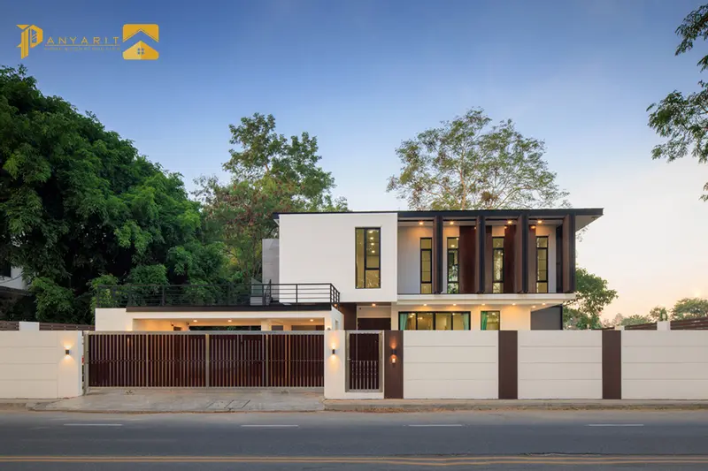 บ้านคุณแอนโมเดิร์น 2 ชั้น ปัญญาฤทธิ์โฮม บริษัทรับสร้างบ้านเชียงใหม่