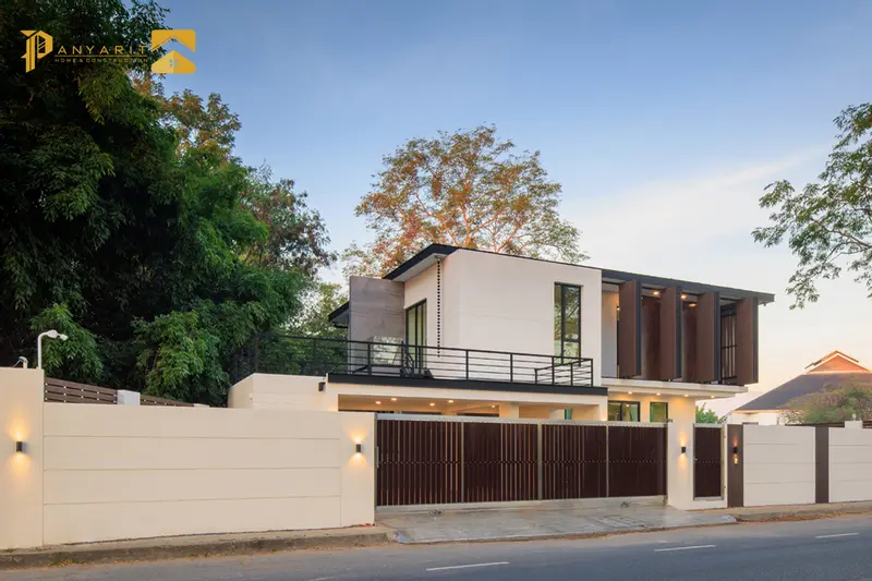 บ้านคุณแอนโมเดิร์น 2 ชั้น ปัญญาฤทธิ์โฮม บริษัทรับสร้างบ้านเชียงใหม่