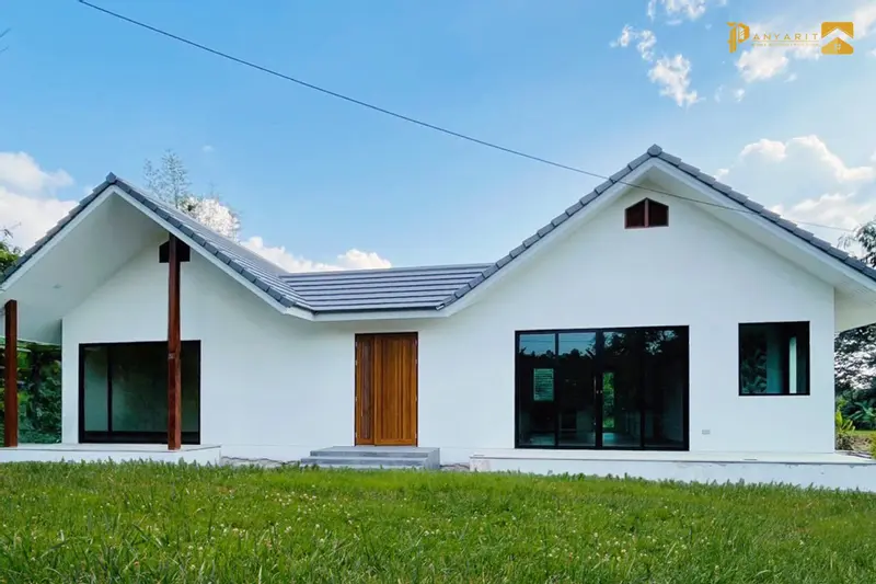 บ้านคุณตั้มโมเดิร์น 1 ชั้น ปัญญาฤทธิ์โฮม บริษัทรับสร้างบ้านเชียงใหม่
