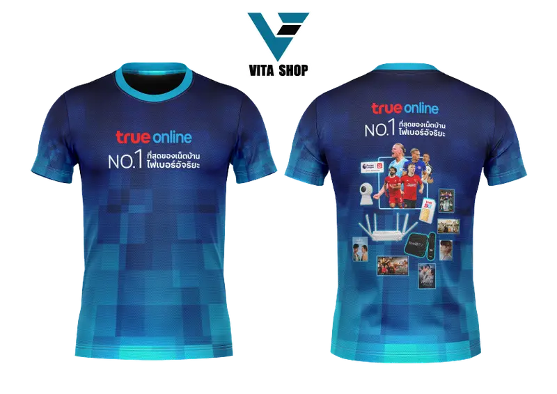 งานพิมพ์ซับลิเมชั่น เสื้อโปโล