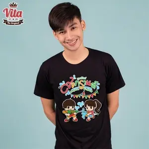 S-05 เสื้อSUMMER สุขสันต์สงกรานต์ เสื้อยืดสีดำ