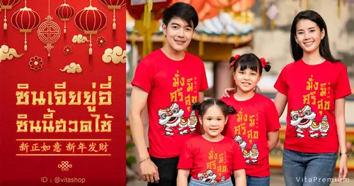 สีเสื้อมงคลเรียกทรัพย์ รับโชค ตรุษจีน ปี2565