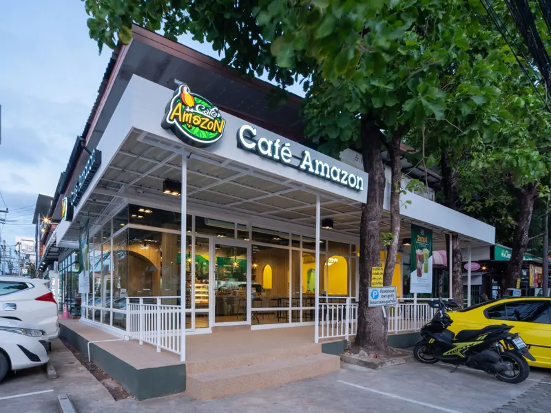 งานรับเหมาตกแต่งภายใน Cafe Amazon BigC Extra อำเภอเมืองเชียงใหม่ จังหวัดเชียงใหม่
