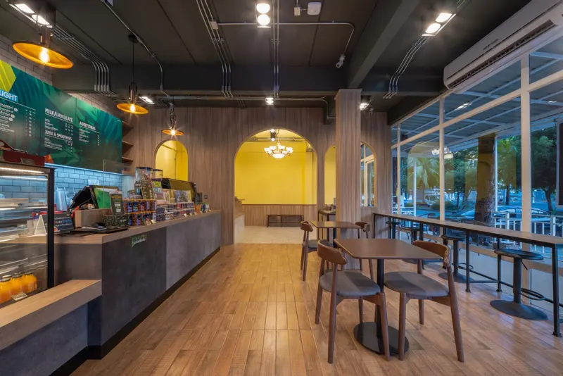 งานรับเหมาตกแต่งภายใน Cafe Amazon BigC Extra อำเภอเมืองเชียงใหม่ จังหวัดเชียงใหม่