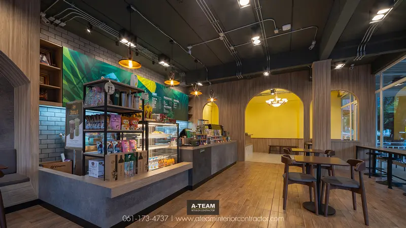 งานรับเหมาตกแต่งภายใน Cafe Amazon BigC Extra จังหวัดเชียงใหม่