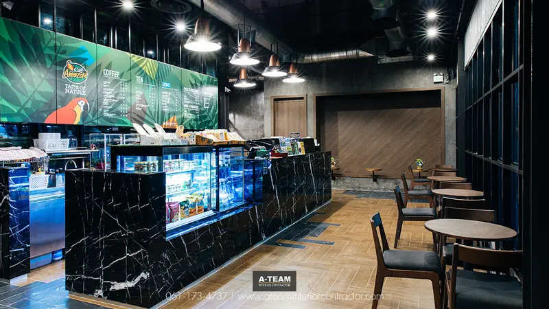 งานรับเหมาตกแต่งภายใน Cafe Amazon BigC Extra จังหวัดเชียงใหม่