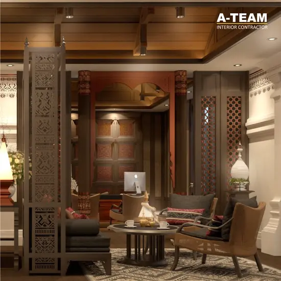 โรงแรมสไตล์ล้านนาร่วมสมัย (Lanna Contemporary) - บริการรับเหมาตกแต่งภายในและผลิตเฟอร์นิเจอร์บิวท์อิน