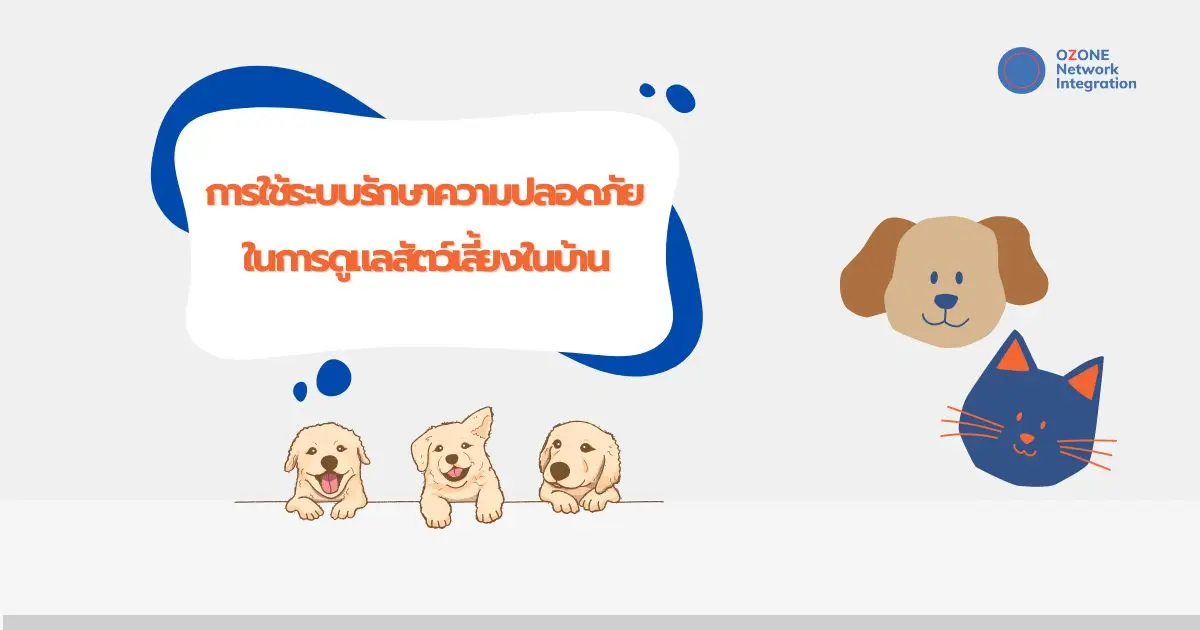 การใช้ระบบบรักษาความปลอดภัยในการดูแลสัตว์เลี้ยงในบ้าน