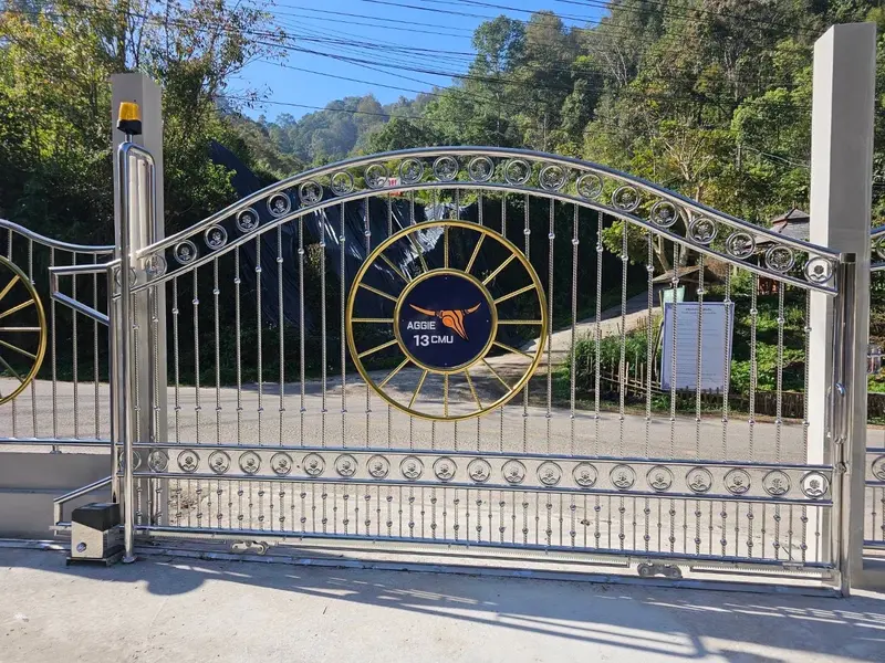 ประตูรั้วหน้าบ้าน สแตนเลส