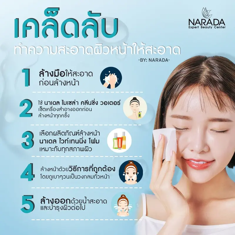 เคล็ดลับทำความสะอาดผิวหน้าให้สะอาด