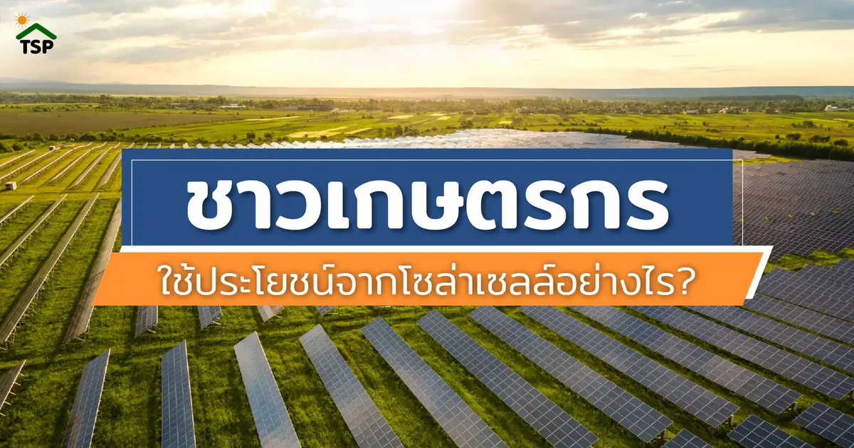 รู้หรือไม่? ชาวเกษตรกรใช้ประโยชน์จากโซล่าเซลล์อย่างไรได้บ้าง