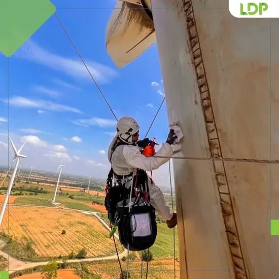 ซ่อมบำรุง อัพเกรด ใบพัดกังหันลม 