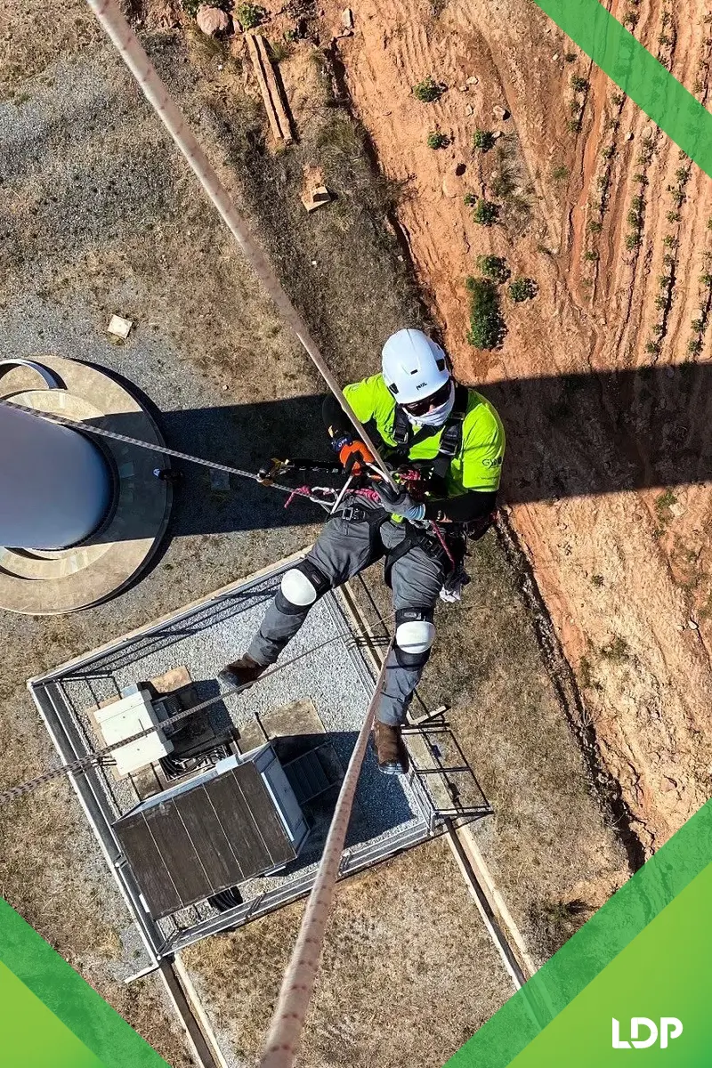 บริการโรยตัวเพื่อตรวจสอบกังหันลม | LDP Wind Energy Services