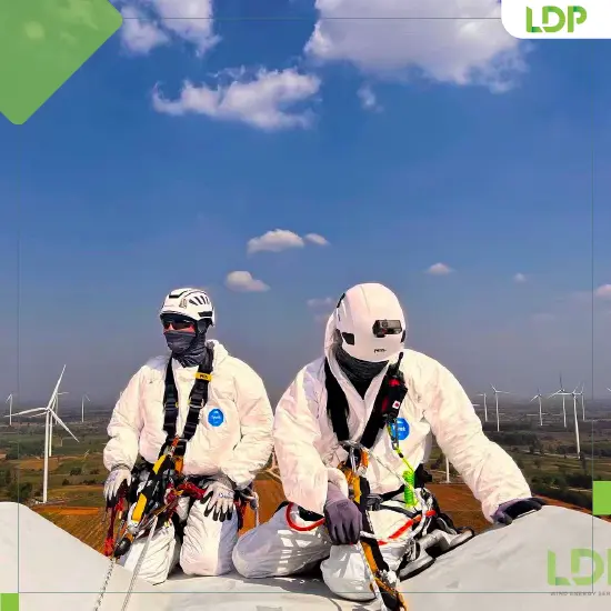 ให้คำปรึกษาในการซ่อมบำรุงใบพัดกังหันลม