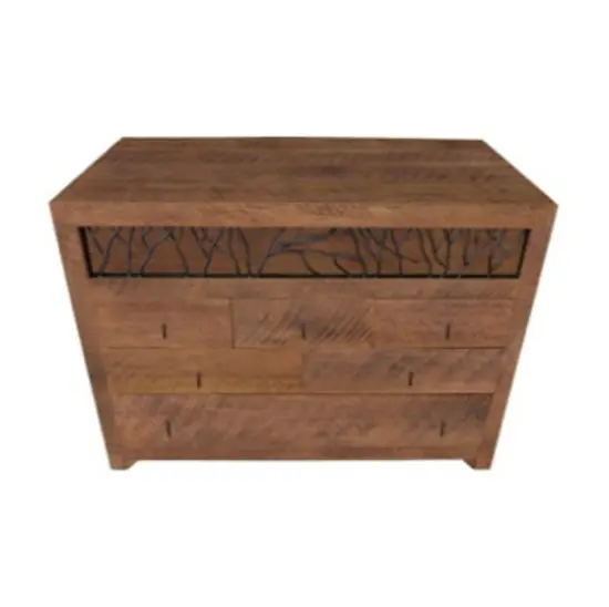 Hardwood 6 Drawer Dresser - ตู้เก็บของไม้เนื้อแข็ง