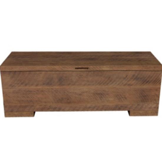 Hard Wood Box Bench w Lid AT HOME FURNITURE