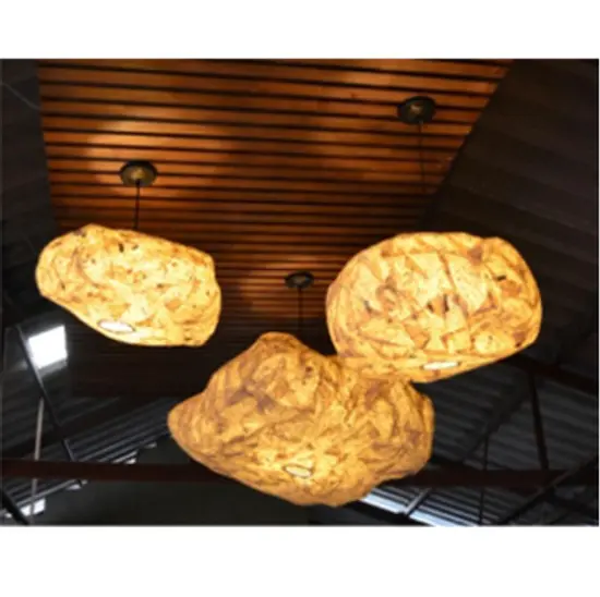 Hanging lamps stone design - โคมไฟแขวนเพดาน