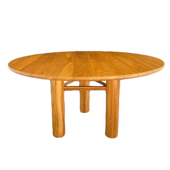 Teak Wood Round Dining Table - โต๊ะกลมไม้สัก