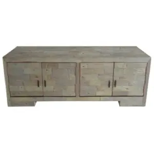 Grey Box Bench W 4 Doors