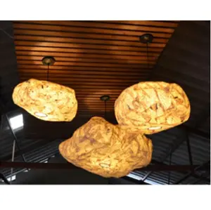 Hanging lamps stone design - โคมไฟแขวนเพดาน