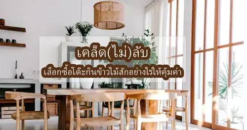 เคล็ด(ไม่)ลับ เลือกซื้อโต๊ะกินข้าวไม้สักอย่างไรให้คุ้มค่า