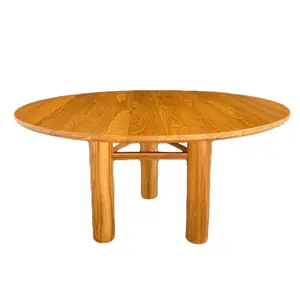 Teak Wood Round Dining Table - โต๊ะกลมไม้สัก