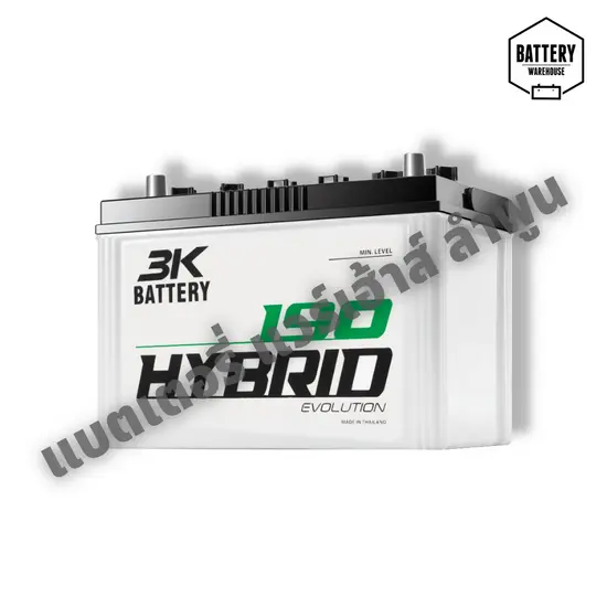 แบตเตอรี่รถยนต์ 3K HBE190L HYBRID (JIS 95D31L)