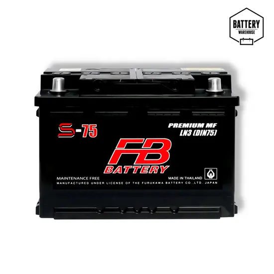 แบตเตอรี่รถยนต์ FB S-75 LN3-DIN 75 (MF)