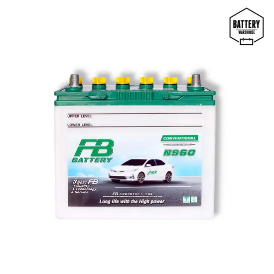 แบตเตอรี่รถยนต์ FB NS60L (JIS 46B24L)