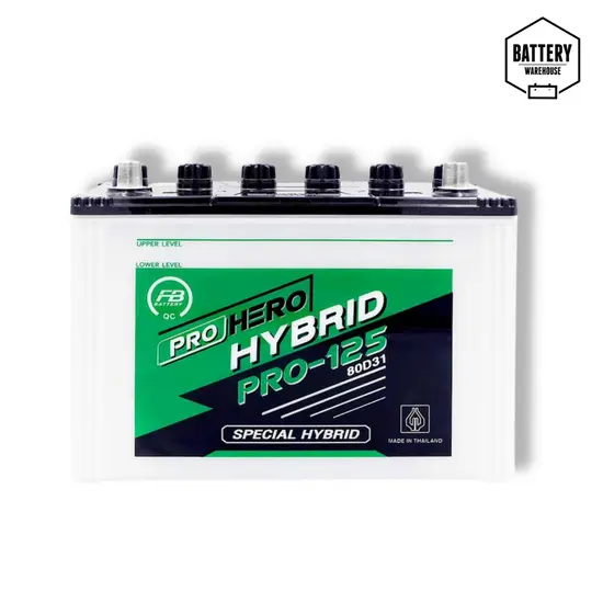 แบตเตอรี่รถยนต์ FB Prohero Hybrid Pro-125L (JIS 80D31L)