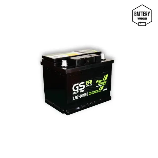 แบตเตอรี่รถยนต์ GS LN2-DIN65 DL EFB MF
