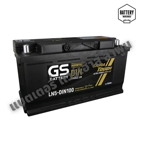 แบตเตอรี่รถยนต์ GS LN5-DIN 100 (SMF)