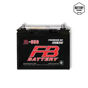 แบตเตอรี่รถยนต์ FB S-650L (JIS 55B24L-MF)