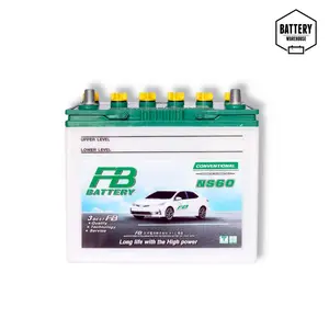แบตเตอรี่รถยนต์ FB NS60R (JIS 46B24R)