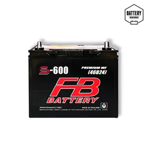แบตเตอรี่รถยนต์ FB S-600R (JIS 46B24R-MF)