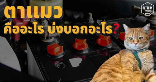 ตาแมวของแบตเตอรี่รถยนต์คืออะไร สามารถบ่งบอกอะไรได้บ้าง?
