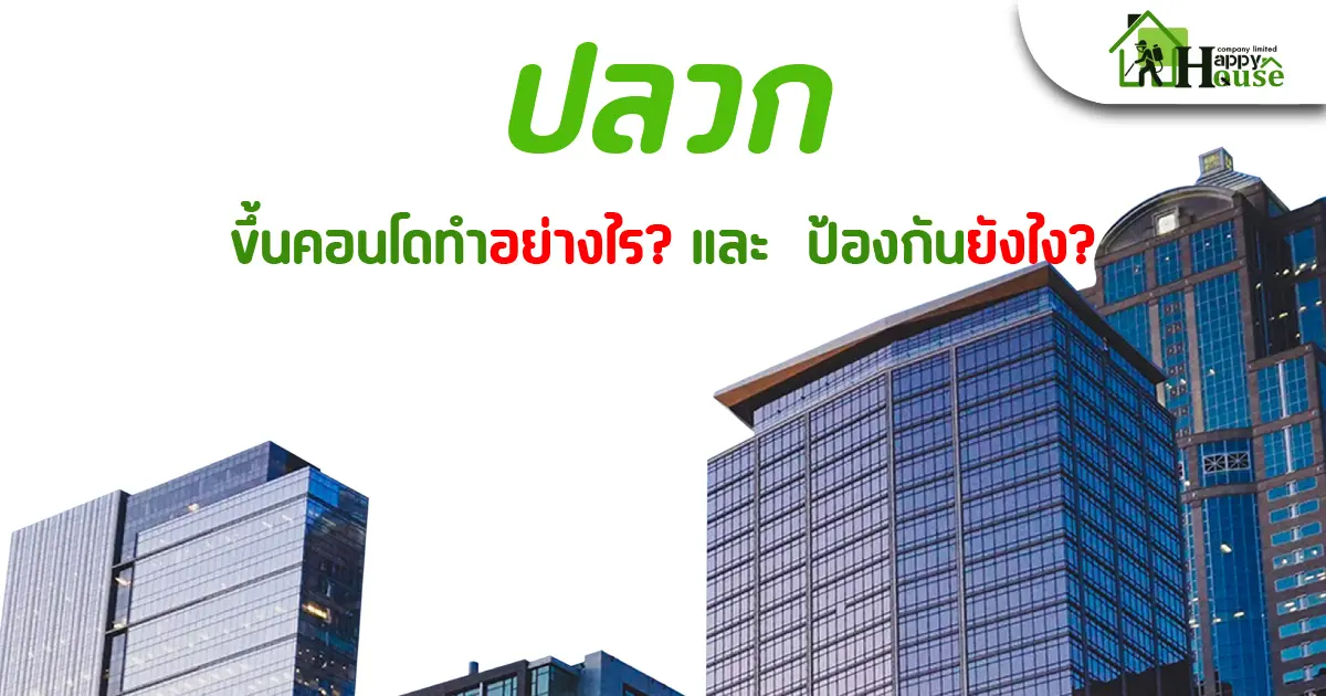 ปลวก ขึ้นคอนโดทำอย่างไร? ป้องกันยังไง?