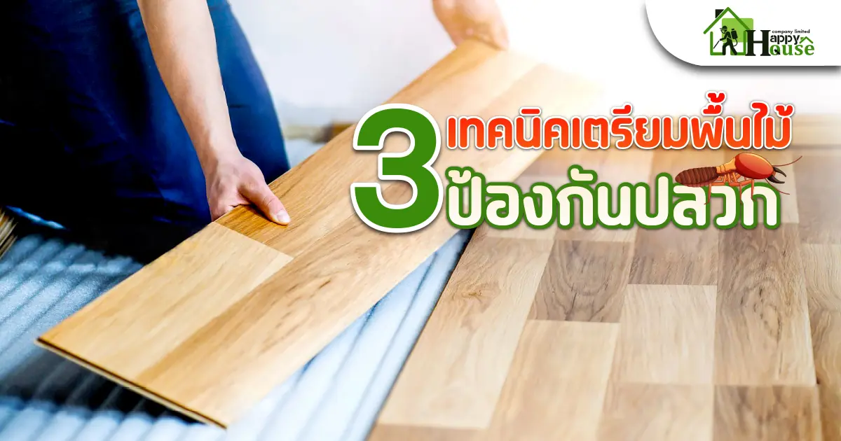 3เทคนิคเตรียมพื้นไม้ ป้องกันปลวก