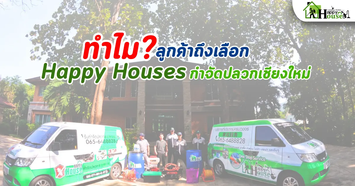ทำไม? ลูกค้าถึงเลือก Happy Houses กำจัดปลวกเชียงใหม่